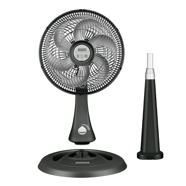 Ventilador Turbo Silence Compact 2 en 1 Negro / Samurai 5