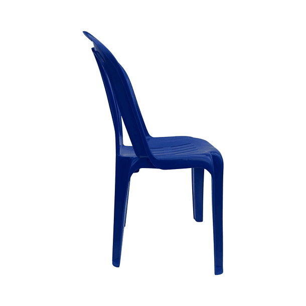 Silla Plástica sin Brazos Lima Azul 4