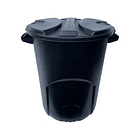 Caneca de basura negra / Tanque de agua negro de 120 litros 1