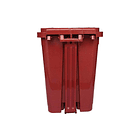 Caneca de basura / Papelera roja de 53 litros con pedal 4