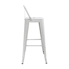 Silla de Barra  Metálica Santander Blanco 3