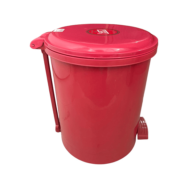 Caneca de basura / Papelera Roja de 13 litros con pedal 4