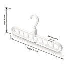 Ganchos Ahorradores de Espacio Blancos Set por 4 Unidades 4