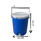 Nevera Plástica / Termo Azul de 19 Litros con Tapa y Válvula 6