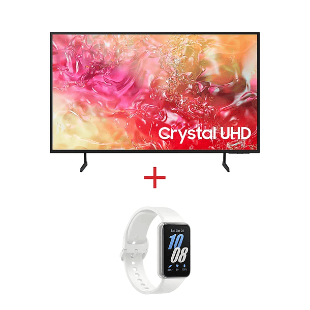 Combo Samsung Televisor 65 Crystal 4k UHD Negro + Reloj Galaxy Fit3 Silver 1