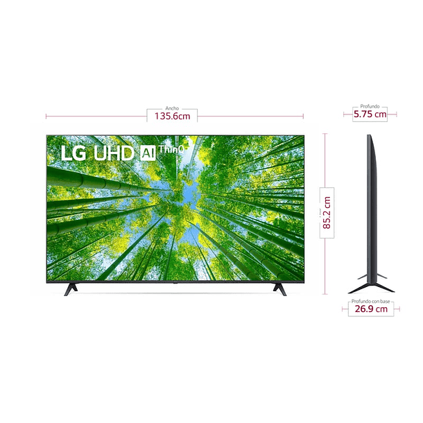 Televisor LG UHD | 60 Pulgadas | Smart TV 60UQ8050 4