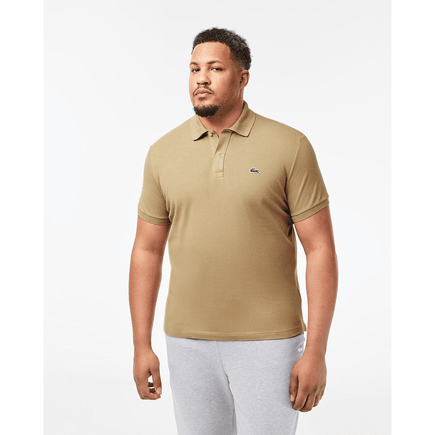 Polo Beige de piqué de corte ajustado L.12.12 8