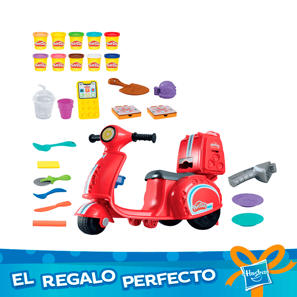 Set Kitchen Creations Moto Repartidora de Pizzas - Play-Doh 1