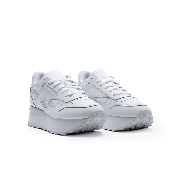 Zapatilla Reebok Cl Lth Triple Lift Mujer Blanco 2