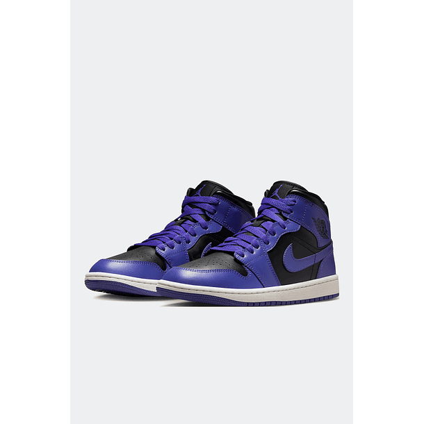 JORDAN 1 MID PURPLE BLACK - MUJER 2