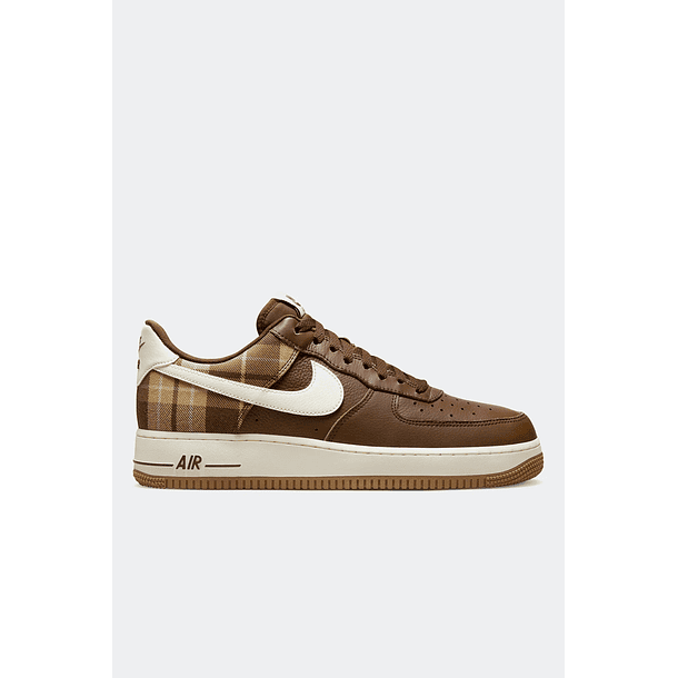 NIKE AIR FORCE 1 '07 LX CACAO PLAID 1