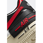 NIKE AIR FORCE 1 SHADOW BLACK/UNIVERSITY RED - MUJER 3