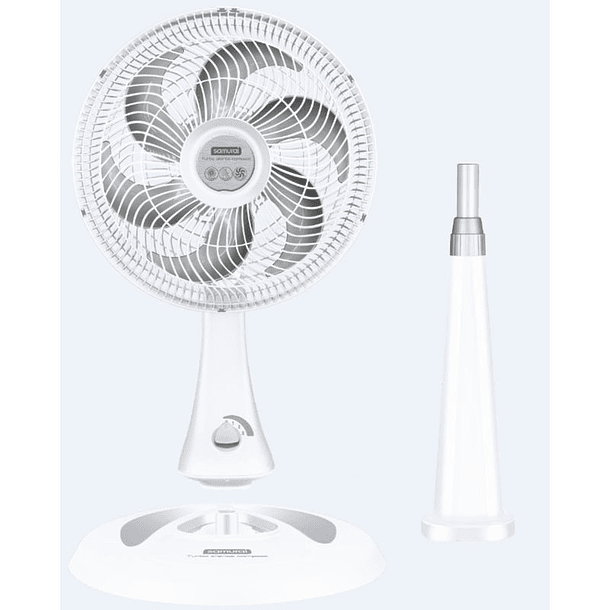 Ventilador SAMURAI Turbo Silence Compact 2en1 Blanco 15