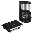 Combo Cafetera perfecta inox + Grill Basic 1