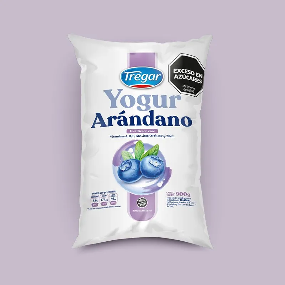 yogurt tregar arándano de litro 1