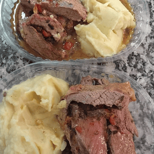 Colita cuadril con pure