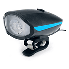 Luz Bocina Bicicleta Foco Recargable Usb Led Linterna 3