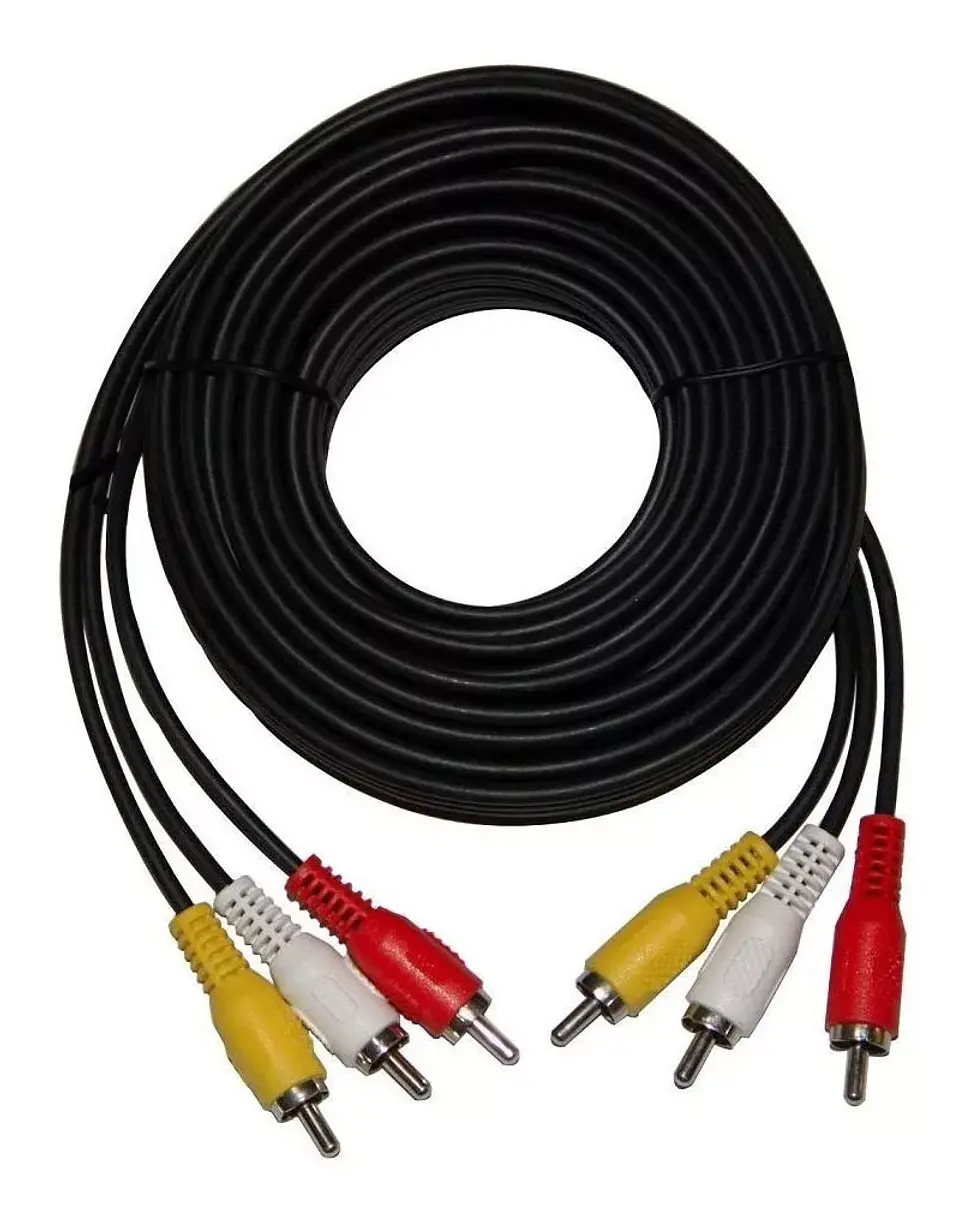 Cable Extensión Rca Audio Video 3x3 10 Metros 1