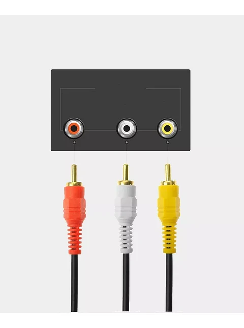 Cable Extensión Rca Audio Video 3x3 10 Metros