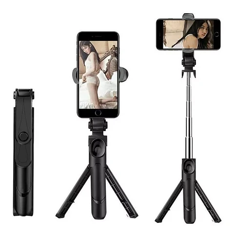Trípode Celular Teléfono Bastón Selfie Control Bluetooth