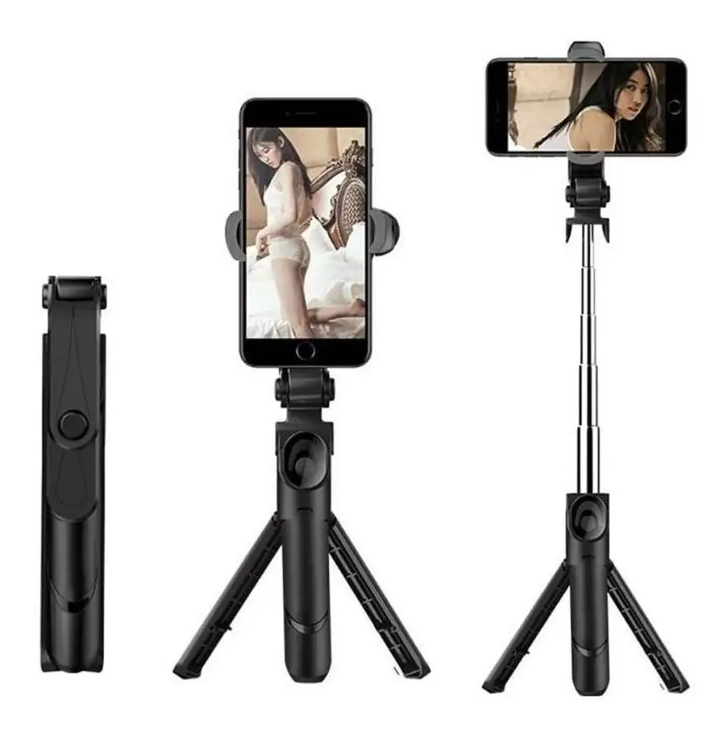 Trípode Celular Teléfono Bastón Selfie Control Bluetooth 1