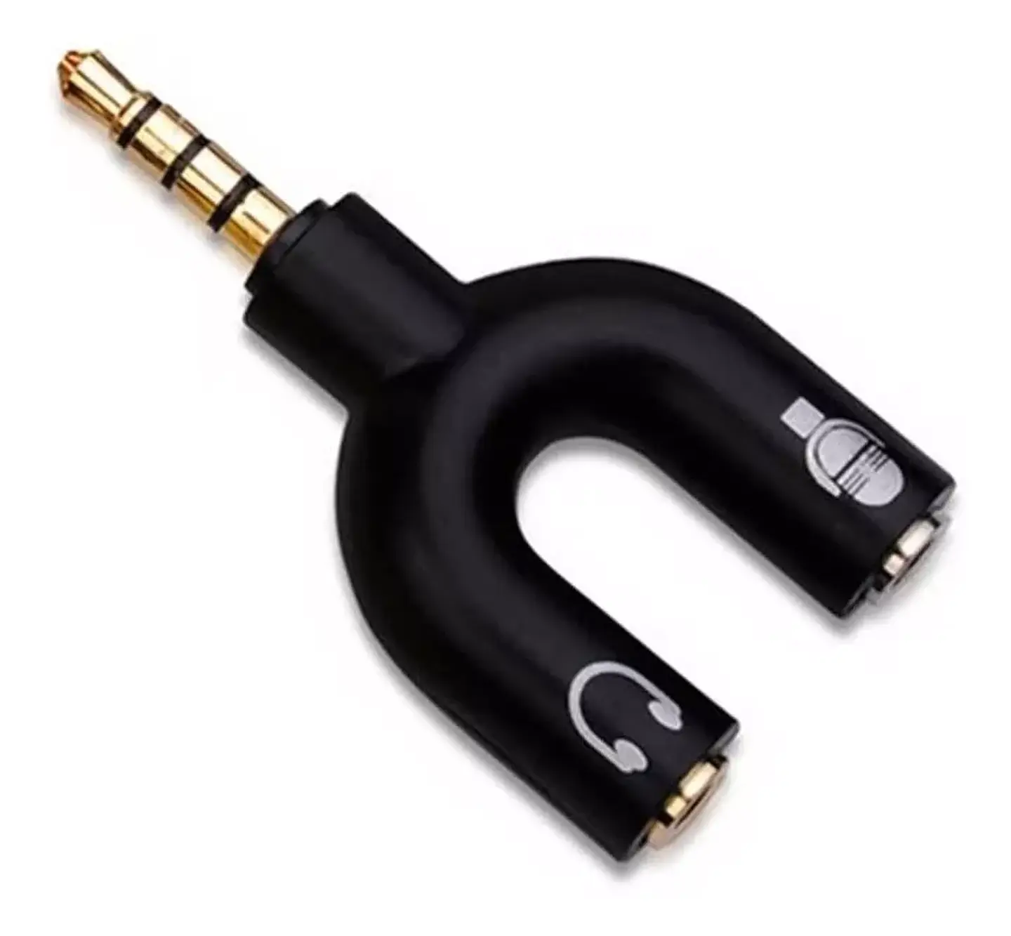 Adaptador Audio Micrófono 3.5 Mm Audífonos Pc Celular 1