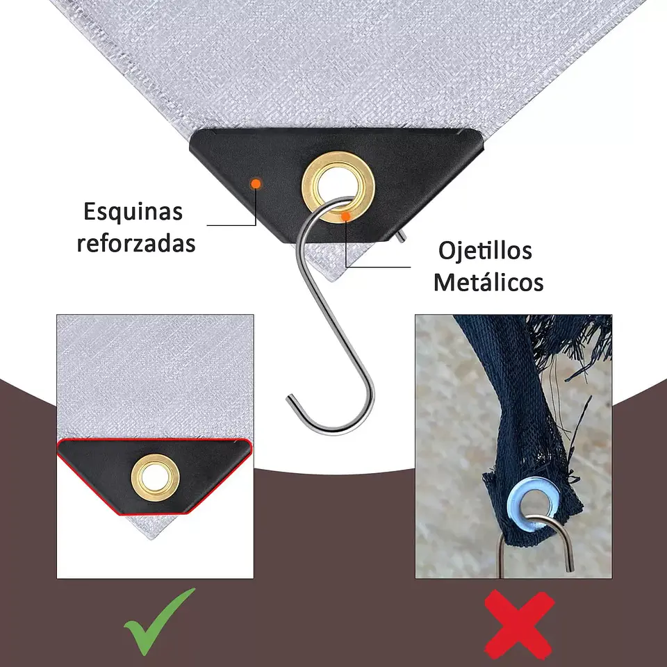 Lona Impermeable Multiuso Cobertor Toldo Funda 2x3 Mts 2