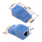 Adaptador Extensor Hdmi A Rj45 Cable De Red Ethernet Utp 30m 6