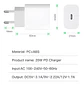 Cargador Tipo C Usb C Celular PD 20w Z60 - Miniatura 4