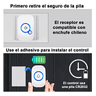 Timbre Inalámbrico Exterior Portátil Para Puerta Casa 220v 4