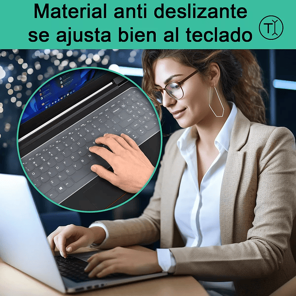 Protector Teclado Notebook Membrana Silicona Transparente 14