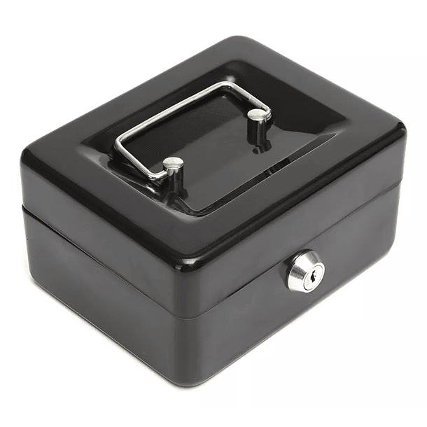 Caja Fuerte Chica De Seguridad Metal Para Dinero Con Llave 4