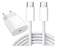 Cargador Teléfono Celular Cable Tipo C Usb C Rápido 35w PD - Miniatura 8
