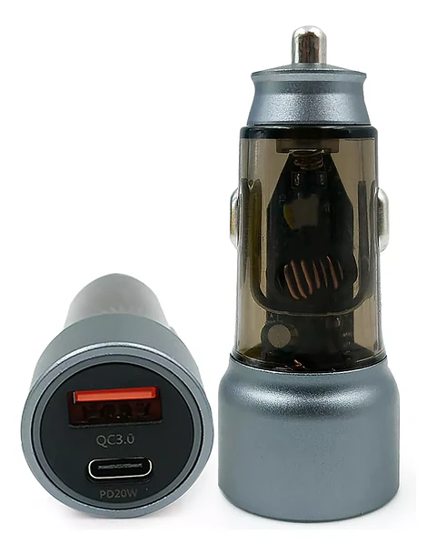 Cargador De Teléfono Celular Auto Tipo C Y Usb
