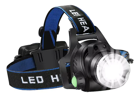 Linterna Cabeza Foco Led Frontal Cintillo Minero Caza