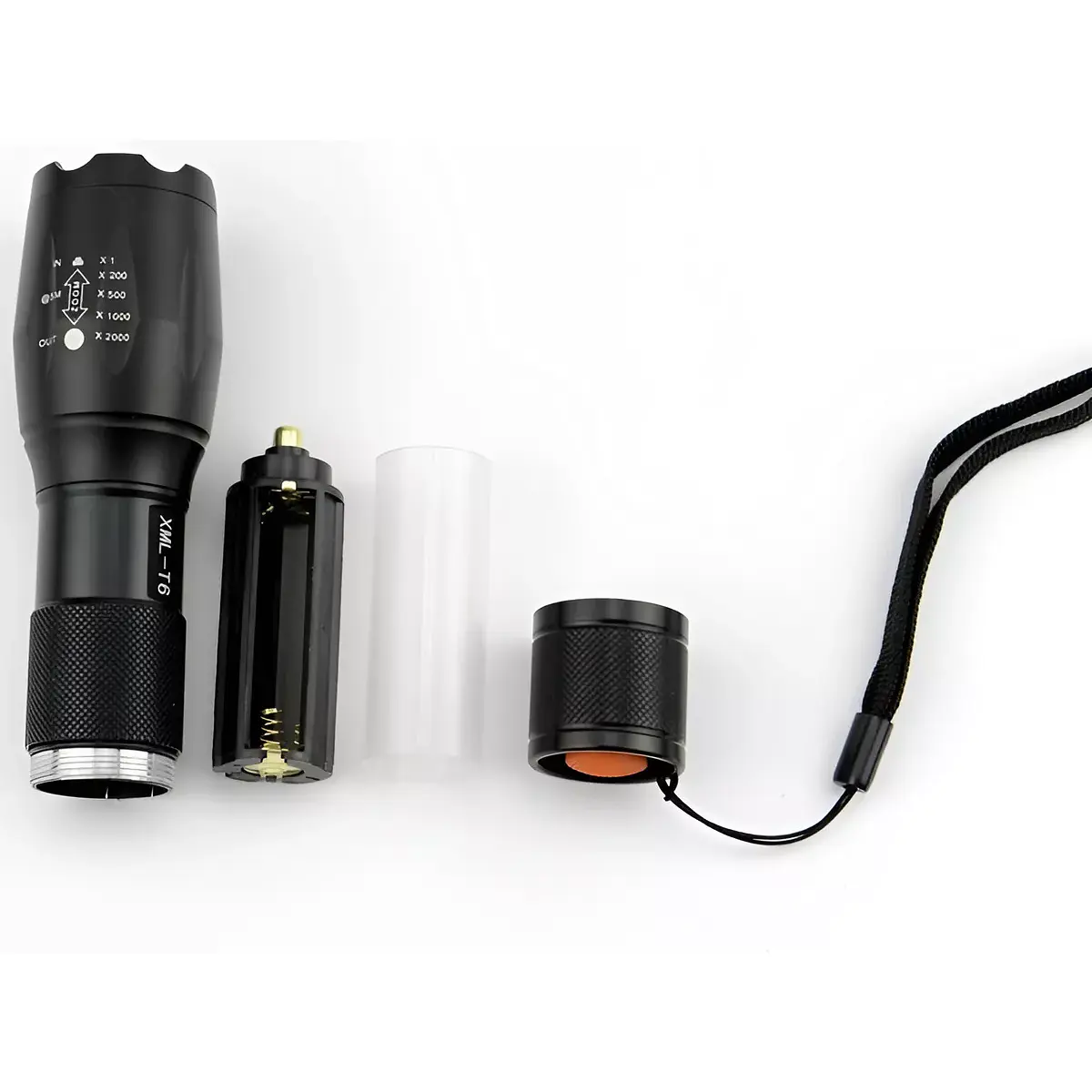 Linterna LED ALONEFIRE X100 De 2050 Lúmenes - Recargable USB-C, 5 Modos, Impermeable, Con Función Power Bank