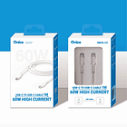 Cable Tipo C a Tipo C Usb C 1 Metro Máximo 60w 3
