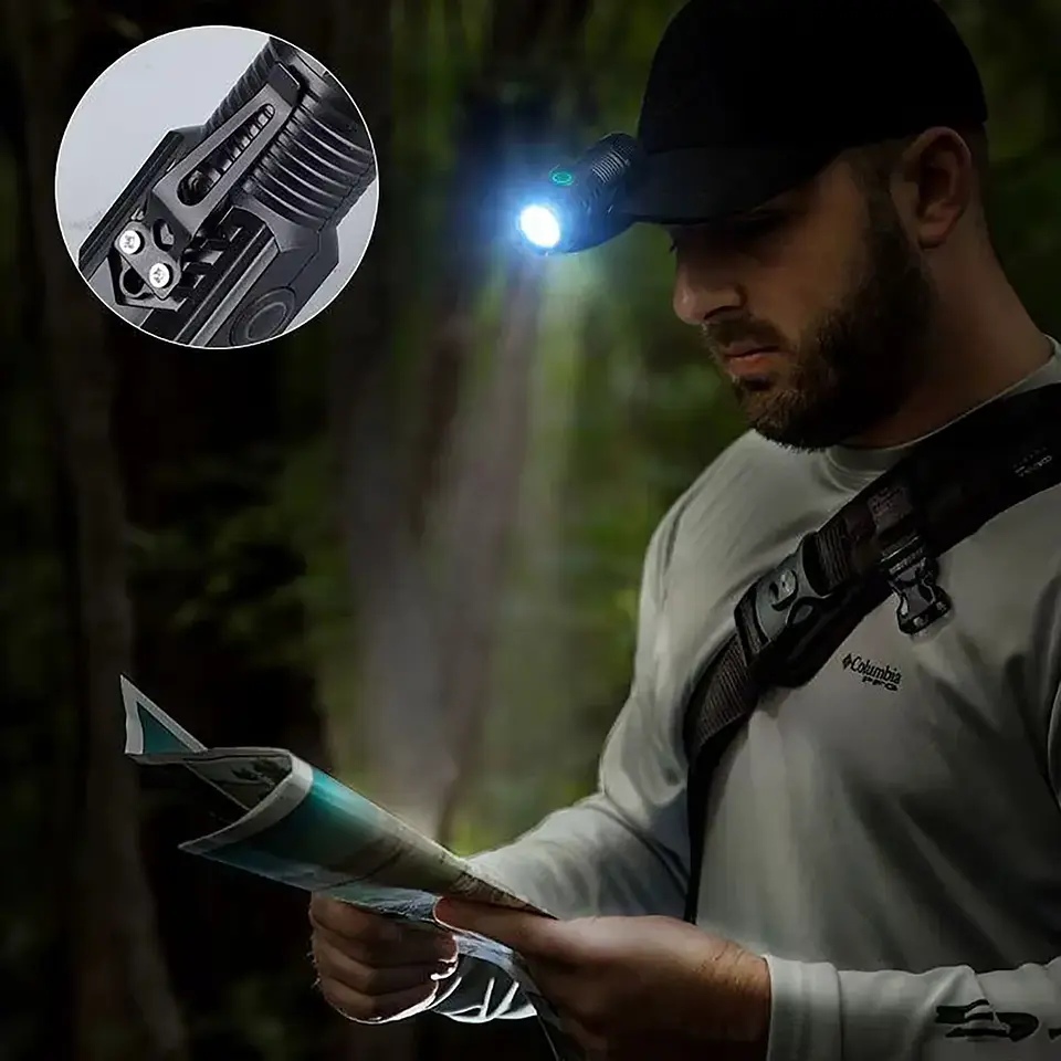 Mini Linterna Led Táctica Recargable Usb Tipo C 2