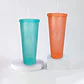 Vasos Grandes 1 Litro Con Tapa Bombilla Reutilizables - Miniatura 5