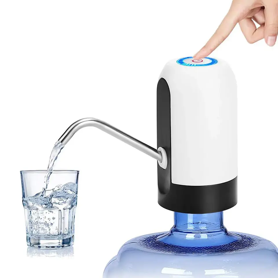 Dispensador De Agua Eléctrico Bomba Para Bidon Recargable 1