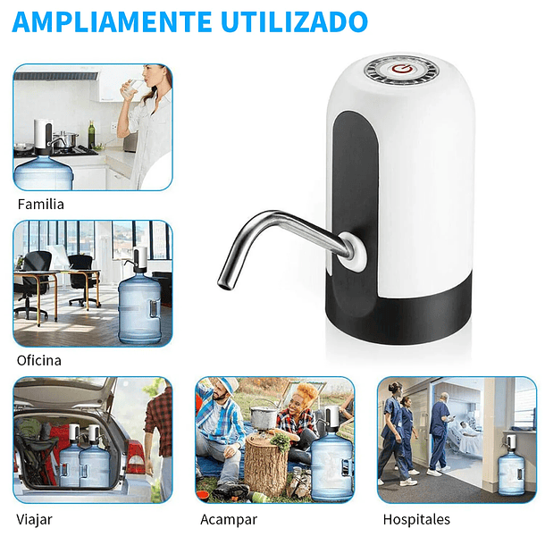 Dispensador De Agua Eléctrico Bomba Para Bidon Recargable 7