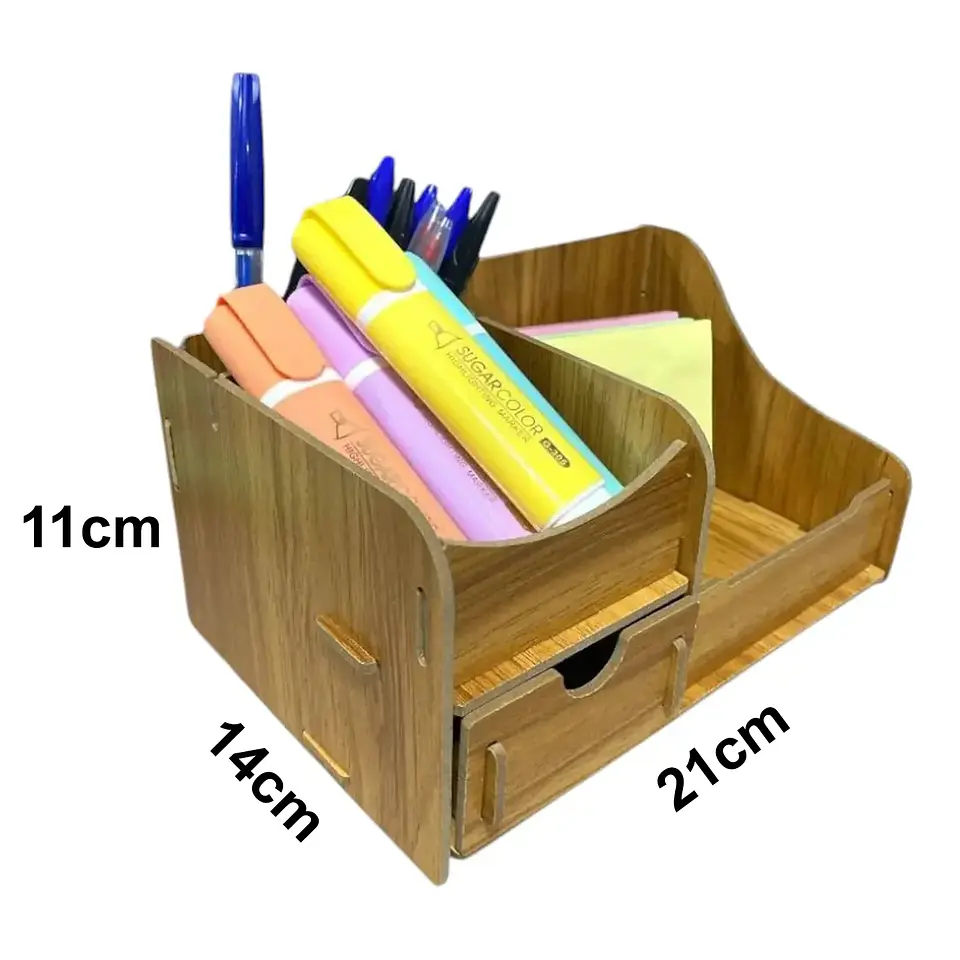 Organizador Lapicero Color Madera 14 x 21 cm 3