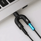 Adaptador Audio Micrófono 3.5 Mm Audífonos Pc Celular 3