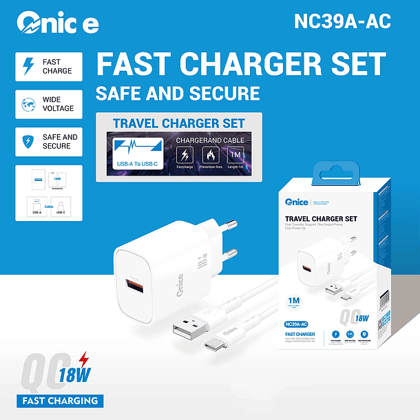 Cargador Tipo C 18w Onice