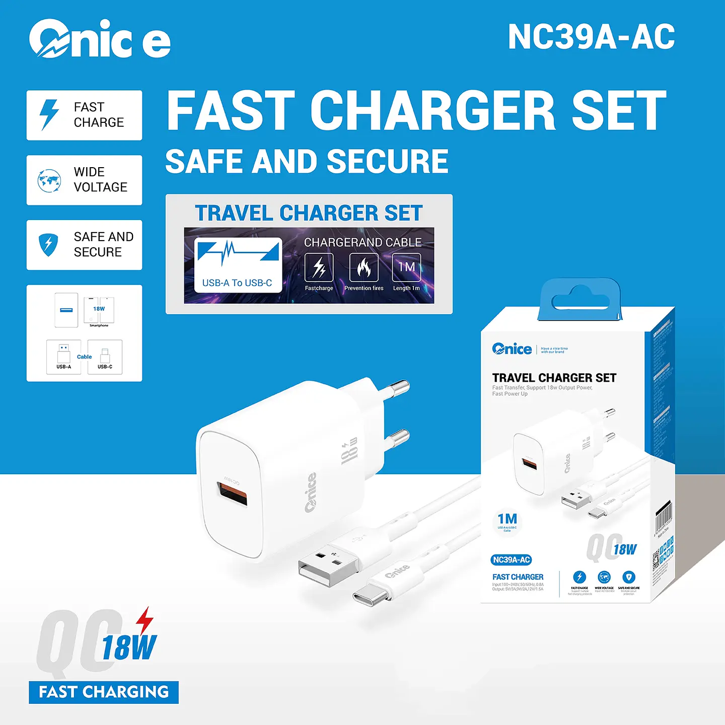 Cargador Tipo C 18w Onice 1