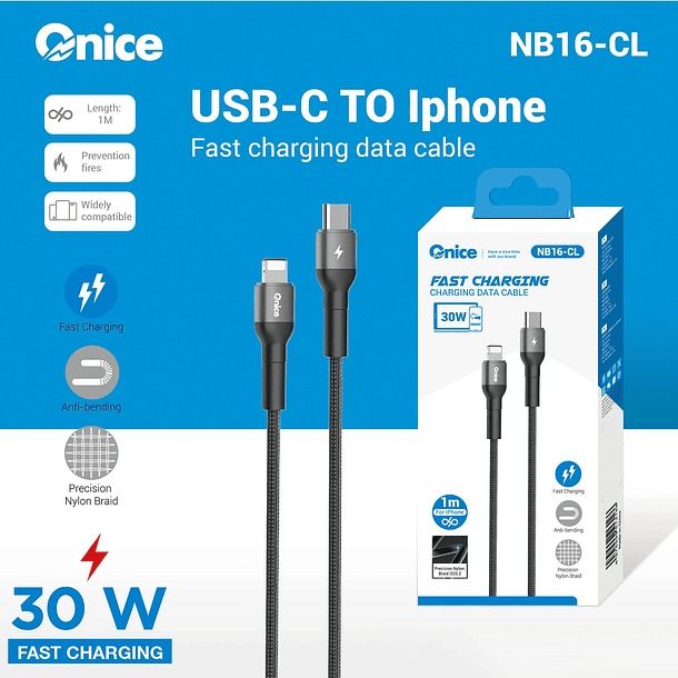Cable Usb Tipo C Usb C a Lightning Para IPhone