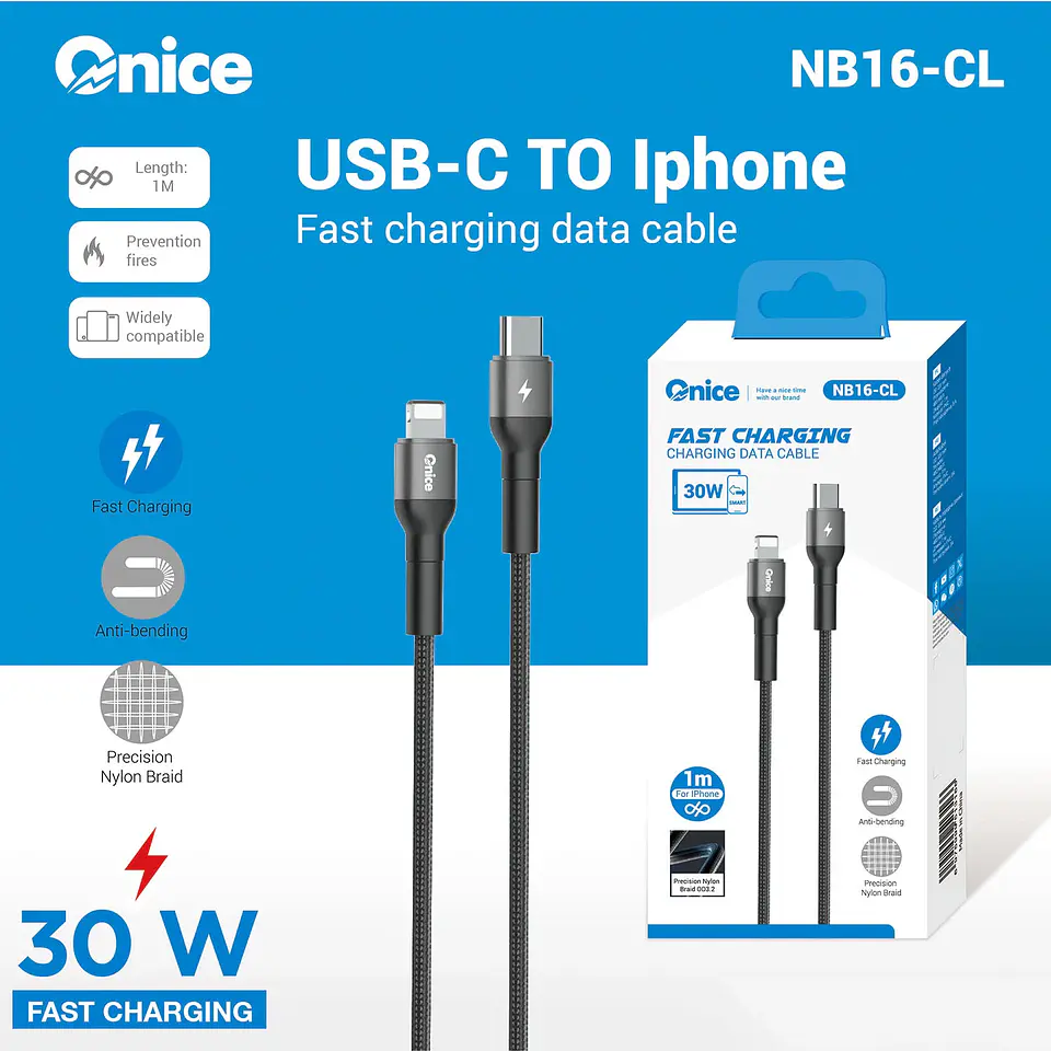 Cable Usb Tipo C Usb C a Lightning Para IPhone 1