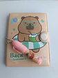 Mini Libretas Con Diseño De Capibara Broche Y Lápiz 11 X 8 Cm - Miniatura 1