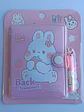 Mini Libretas Con Diseño De Conejo Broche Y Lápiz 11 X 8 Cm - Miniatura 4