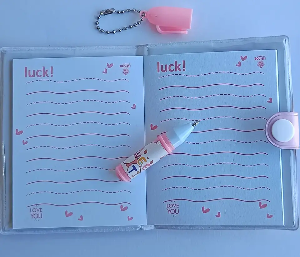 Mini Libretas Con Diseño De Conejo Broche Y Lápiz 11 X 8 Cm 2
